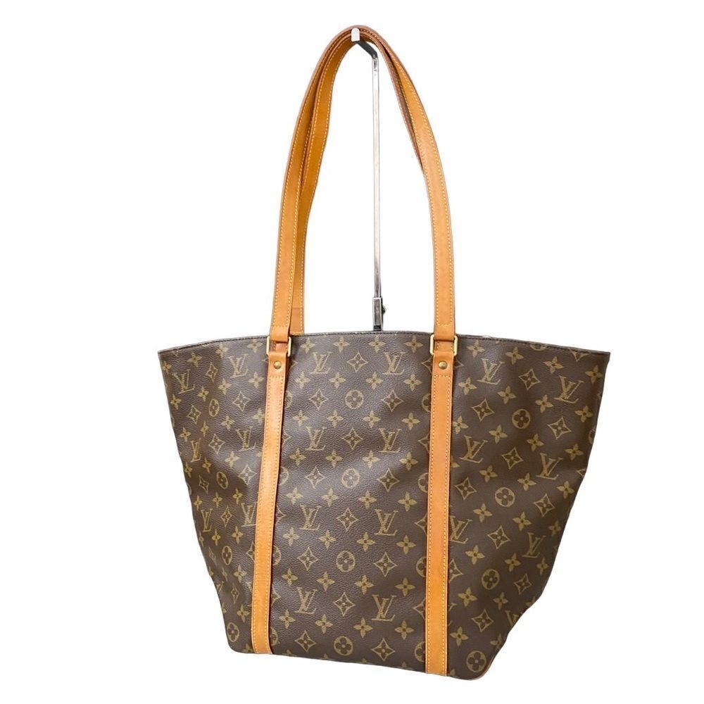 LOUIS VUITTON Monogram Sac Shopping Leather Tote Bag 💼 LVJ26 - Picture 4 of 16